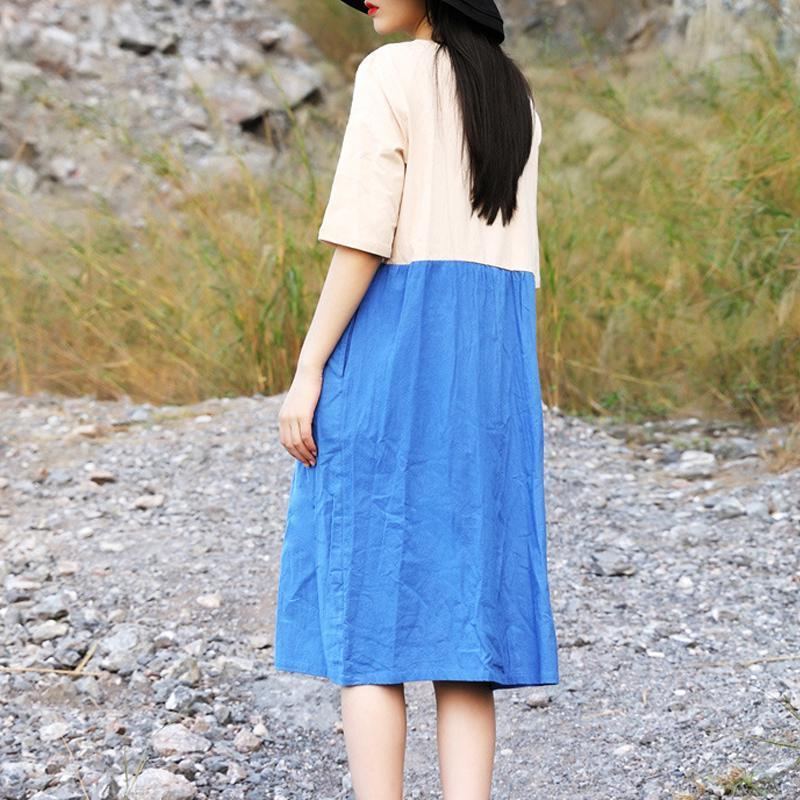 Summer Vintage Kortärmad Klänning