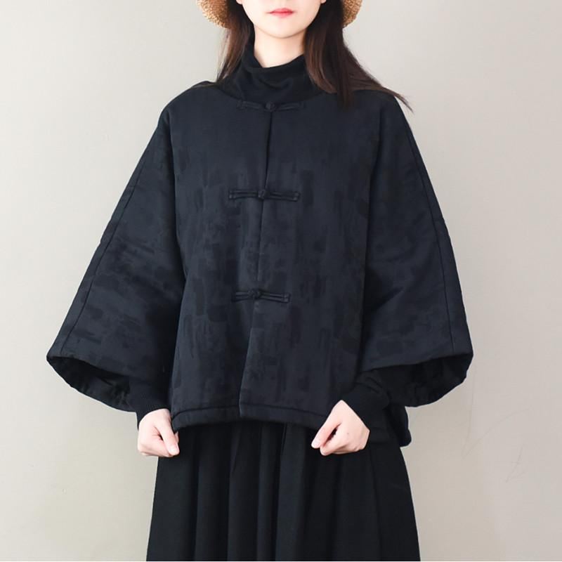 National Style Varm Jacquard Cotton Coat