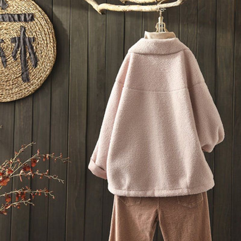 Peter Pan Collar Teddy Bear Coat
