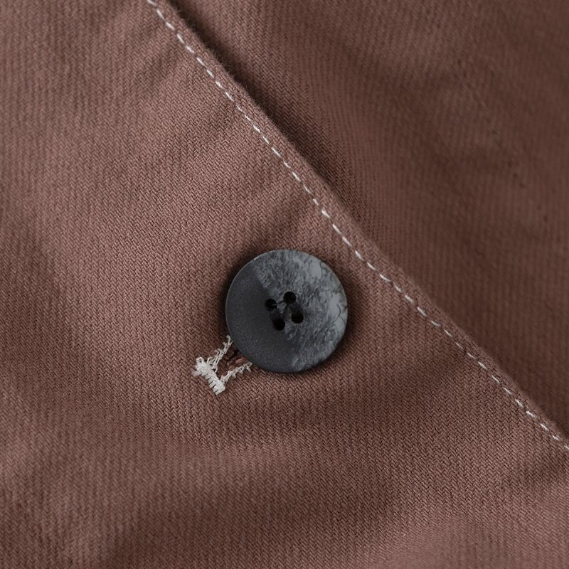 Spring Långärmad Dam Retro Casual Jacka I Bomull