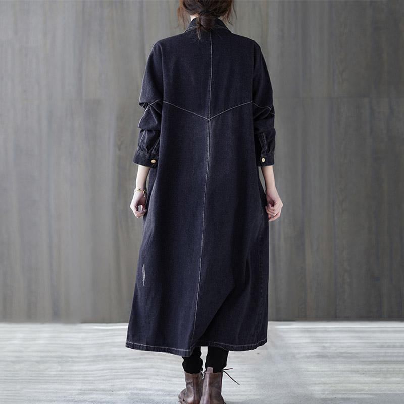 Spring Loose Casual Over-the-knee Enkelknäppt Jeanskappa