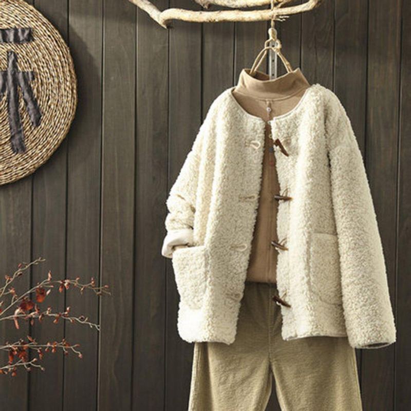 Teddy Bear Horn Spänne Coat