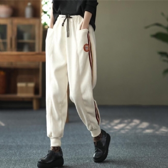 Vintertjock Casual Retro Lösa Haremsbyxor