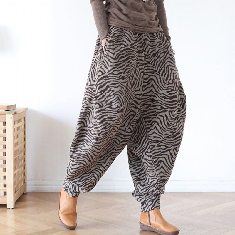 Zebra Stripes Sammetsbyxor